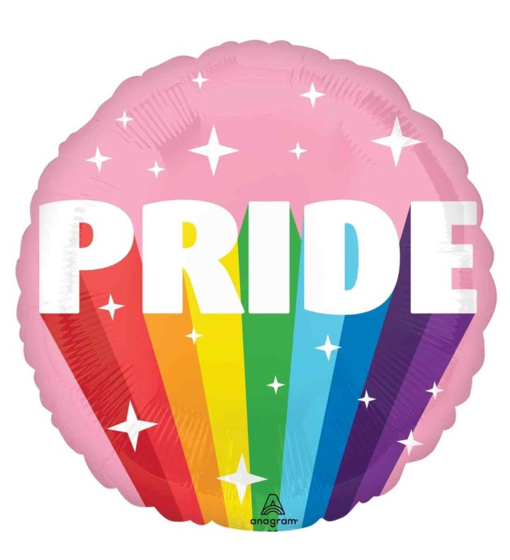 18" Burst of Pride Foil Balloon