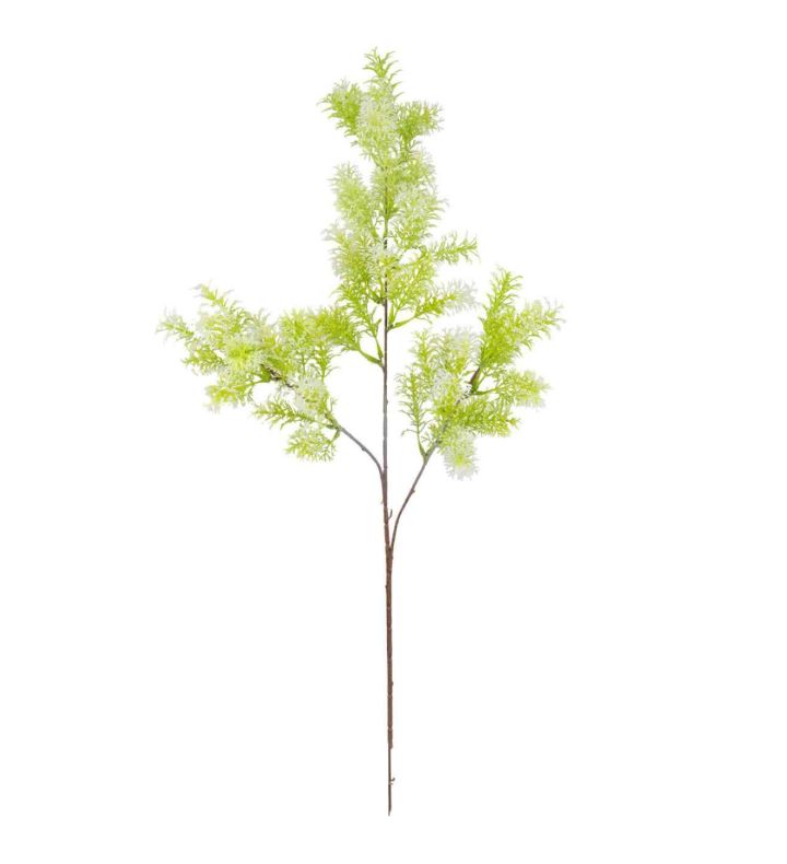 Green/White Foliage Spray Stem 72cm