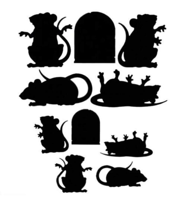 Halloween Rodent Silhouettes