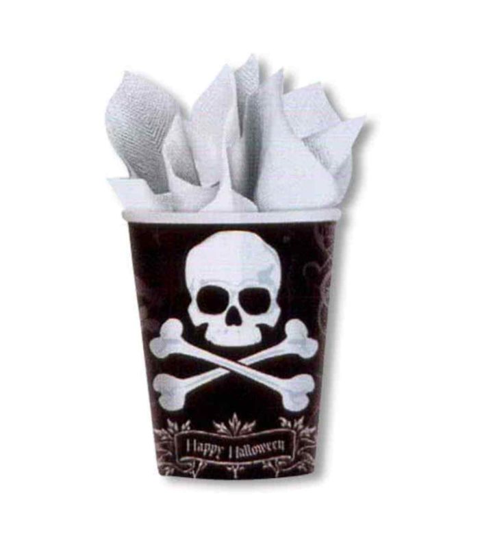 Happy Halloween Skull Cups 18ct
