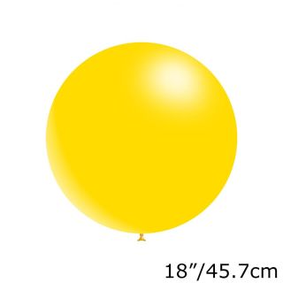 18" Decotex Yellow 11 Latex Balloons 10ct