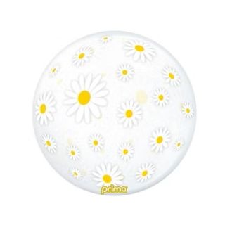 20" White Daisies Prima Bubble Sphere Balloon