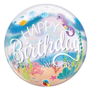 22" Deco Bubble Under the Sea Bubble Balloon