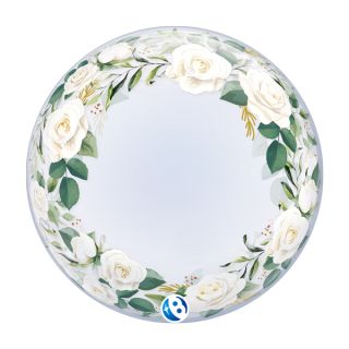 24" Wedding Floral Deco T Bubble Balloon