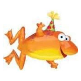 26" Party Frog Foil Balloon