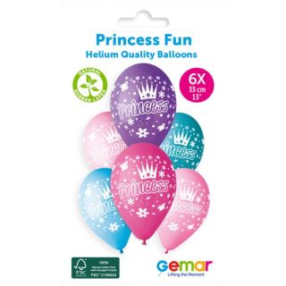 13" Gemar Princess Latex 6pk