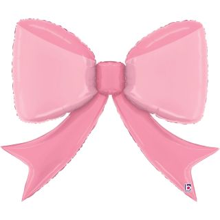 41" Pretty Pink Bow Foil Balloon