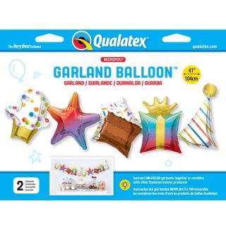 41" Birthday Garland Foil Balloon