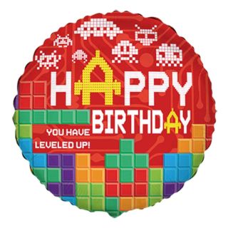 18" Birthday Brick Foil Balloon