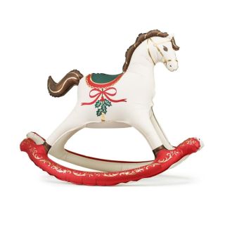 Christmas Rocking Horse 118cm x 104cm Foil Balloon