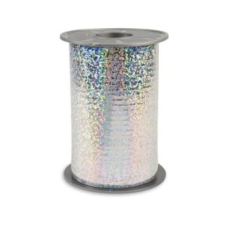 Holographic Curling Ribbon Silver 5mm x 400m