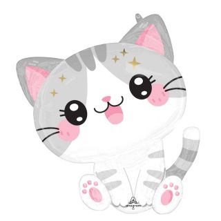 Kawaii Kitty Supershape Foil Balloon 60cm