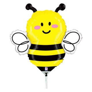 Mini Bee Betallic Foil Balloon