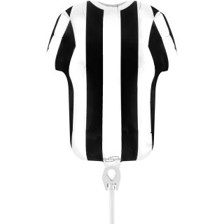 mini-football-shirt-black---white-stripe-metallic-foil-balloon