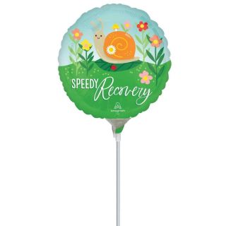 Mini Speedy Recovery Snail Foil Balloon