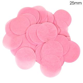 Oaktree Tissue Paper Confetti Round 25mm x 100g Light Pink