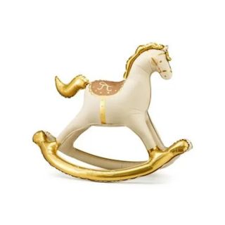 rocking-horse-cream-foil-balloon-118x104cm