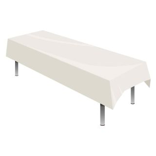 Table Cover Plastic White Oaktree 1.37m x 2.74m