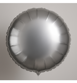 18" Qualatex Chrome Silver Round Foil Balloon 