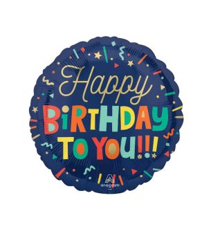 18" Happy Birthday To You Foil Balloon