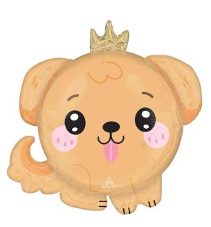 21inch-kawaii-crown-puppy-roly-polies-foil-balloon