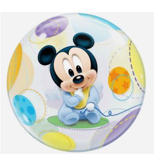 22" Deco Bubble Mickey Mouse Baby Balloon