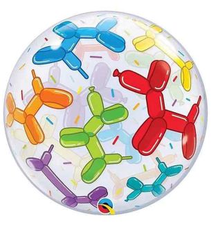 22" Deco Bubble Dogs Balloon