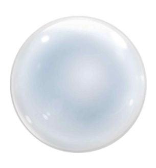 24" Deco Bubble Balloon Clear 1ct