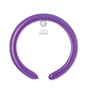 2" Gemar Purple Modelling Balloon 100ct