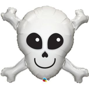 32" Skull and Crossbones Foil Balloon
