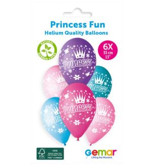 13" Gemar Princess Latex 6pk