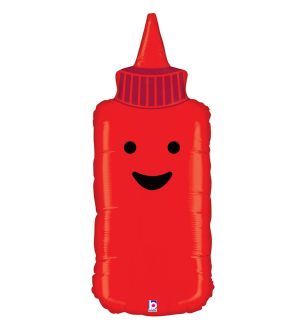 35" Betallic Ketchup Foil Balloon
