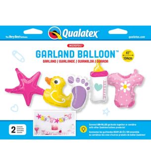 41" Baby Girl Banner Foil Balloon