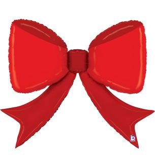 41" Red Bow Foil Balloon