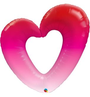 42" Hombre Heart Red Foil Ballon