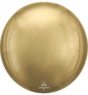 21" White Gold Jumbo Orbz Foil Balloon Pack of 3 