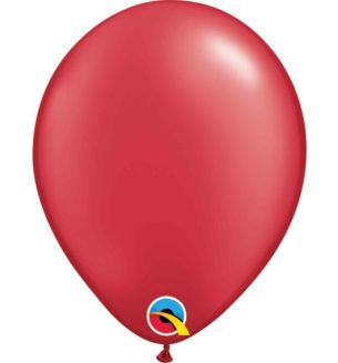 5" Pearl Ruby Red Latex Balloons 100ct