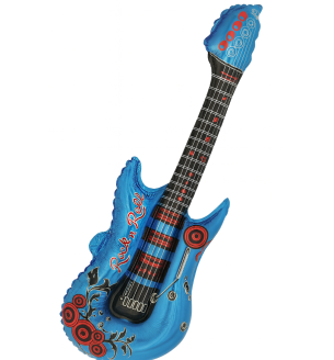 Air Guitar Blue Foil Balloon