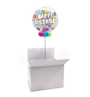 Bubble/Gender Reveal White Balloon Box 60cm x 42cm x 49cm