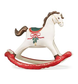 Christmas Rocking Horse 118cm x 104cm Foil Balloon
