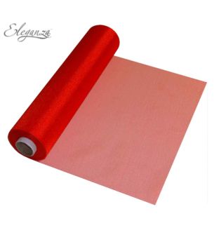 Eleganza Soft Sheer Organza Red - 29cm x 25m