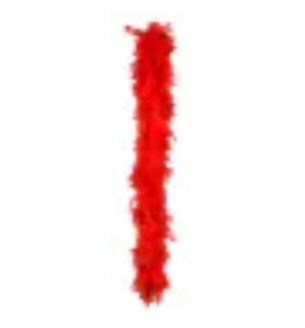 Feather Boa Red 50g 180cm