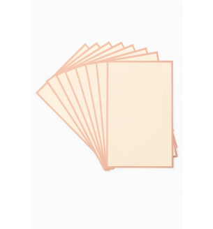 Floriest Paper with Cream Plastic Rose Gold Trim 20 Sheets 