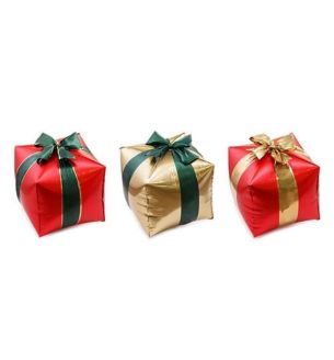 Gift Boxes with Bows 34cm x 36cm 3pc Foil Balloon 