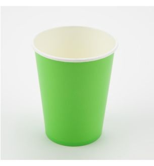 Lime Green Paper Cups 9oz 8ct