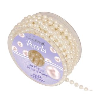 Pearl Bead String 8mm x 10m Ivory No. 61