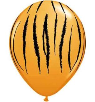 11" Qualatex Tiger Stripes Latex Balloons 25pk