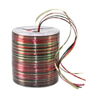 Rafia Ribbon Pearl Multicolour 50m Spool