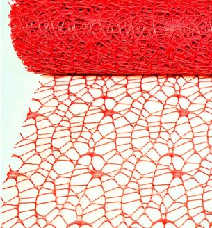 Spider Mesh Web Lace Red 50cm x 10m Roll